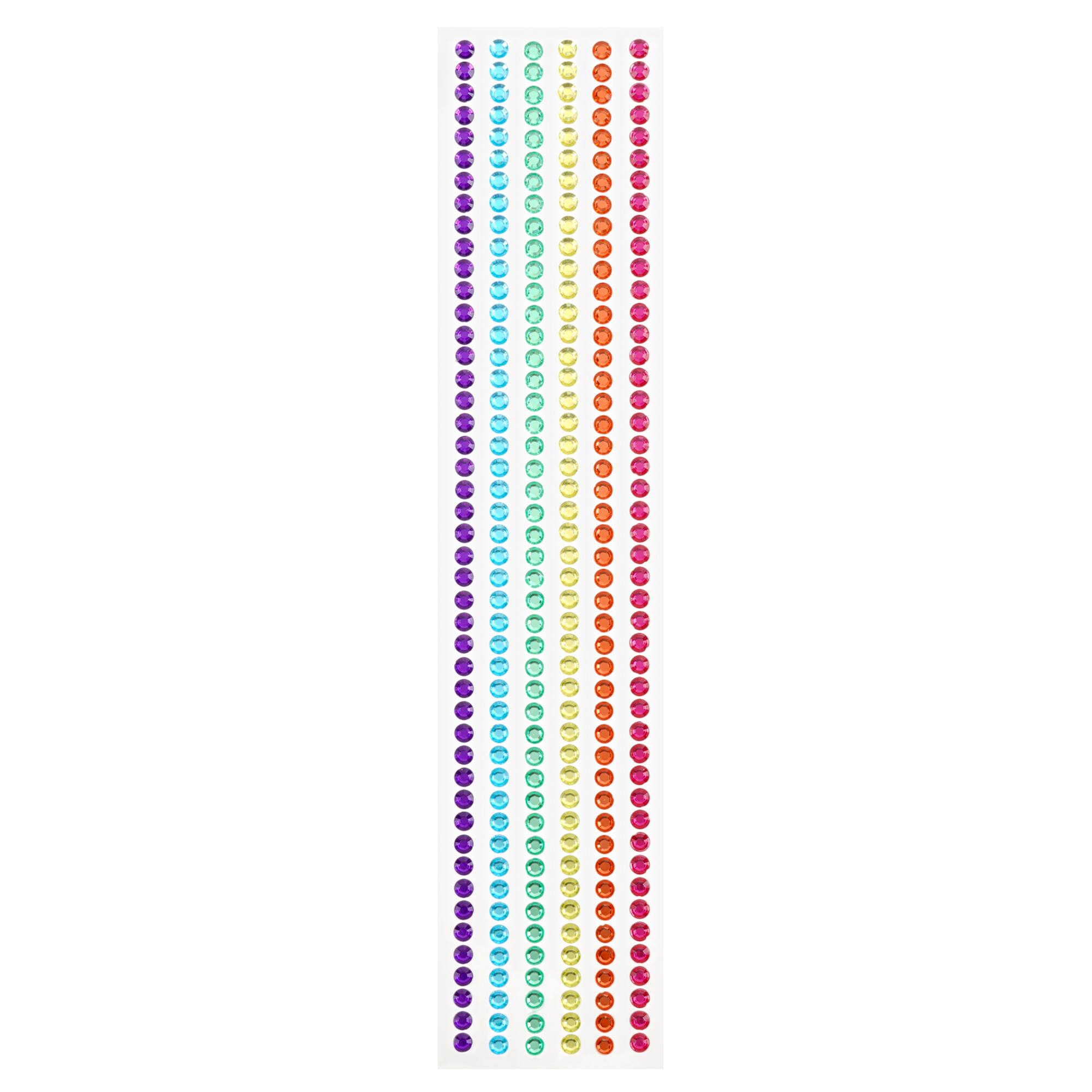 12 Packs: 6 ct. (72 total) Rainbow Rhinestone Borders by Recollections™